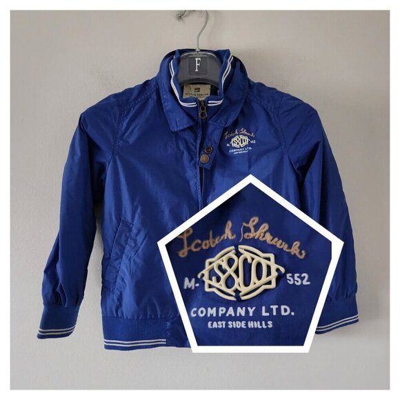 MAISON SCOTCH | Windbreaker jacket blue boys sz 6 - Picture 1 of 5